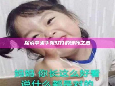 射阳探索苹果手机软件的赚钱之道